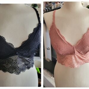 NWOT Cute feminine 2pc Lace bralette set Marilyn Monroe brand sz XL